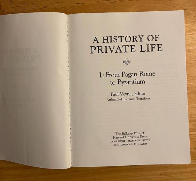 A History of Private Life: Volume 1 - Image 3